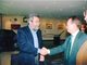 Noviembre 1997 - Visita de Cándido Méndez - Bienvenida de J. Alcoy (Director RR.HH.)