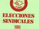Elecciones 1986 - Cartel candidatura UGT-Ford